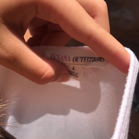 High Low trendy with tee with gold gleam pocket - Picture 6 of 6